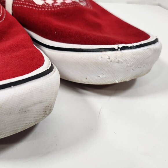 Vans Red Checkered Sneakers Size 10 - Picture 2 of 4